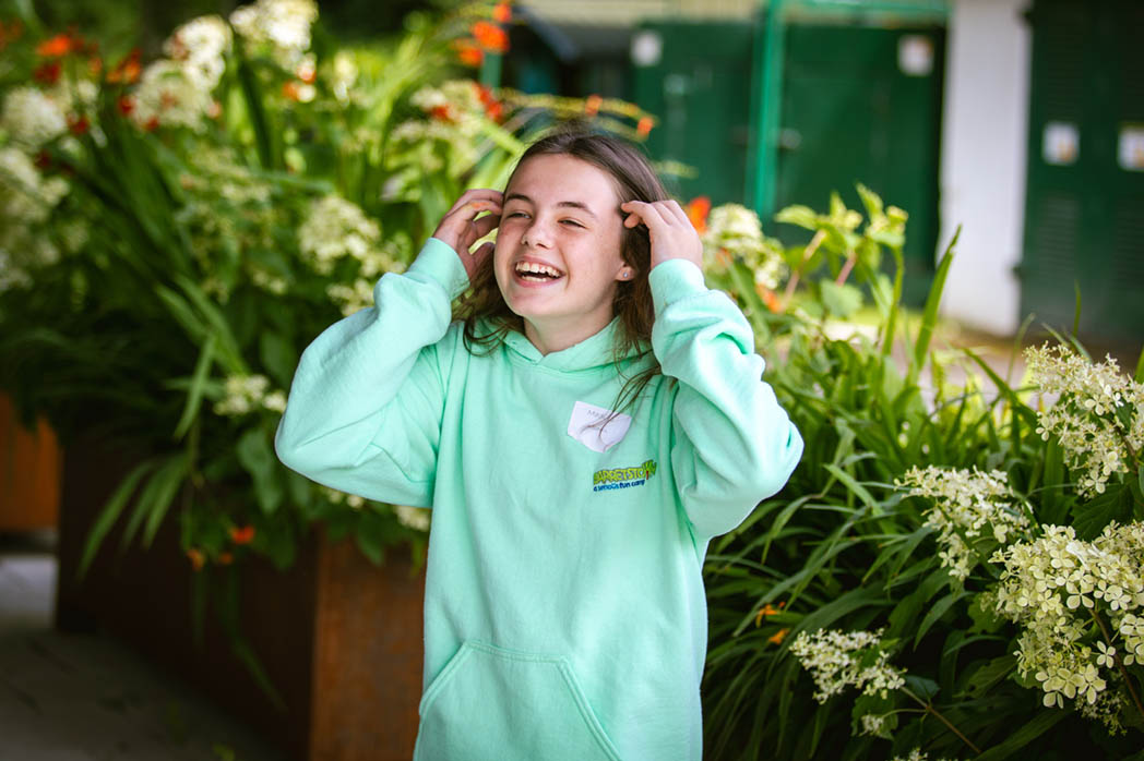 Young girl at the Barrettstown sibling camp